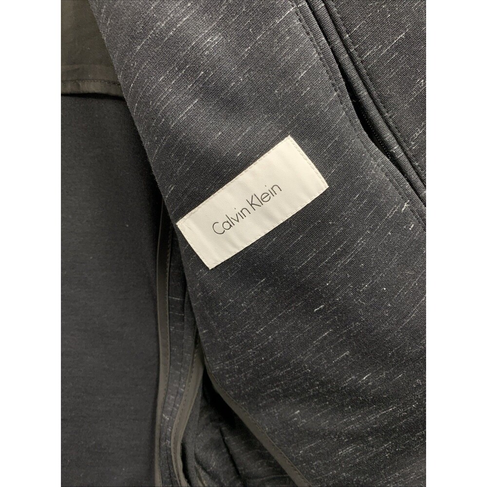 CALVIN KLEIN Mens Sport Coat Blazer Jacket Black SLIM FIT 2 Button Suit Medium - Picture 3 of 16